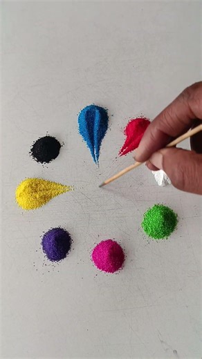 simple Rangoli, satisfying rangoli, Easy rangsatisfying #asmroli, Tricks and tips,ASMR#rangoli