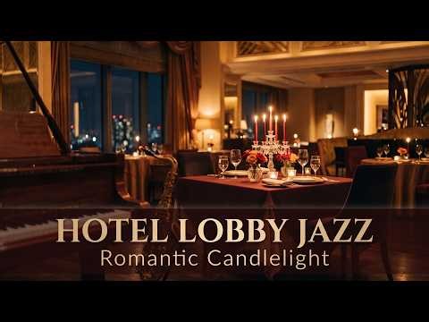 Hotel Lobby Jazz – Romantic Candlelight – Elegant Luxury Ambience Music
