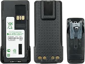 2300mAh NNTN8129AR Battery for P8668 P8660 GP328D GP338D XPR7350 7550 APX 1000 APX 2000 APX 3000 APX 4000 Radios Replacement Li-ion Battery with Belt Clip