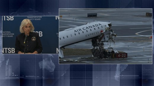 NTSB officials hold press conference on deadly jet crash at LaGuardia