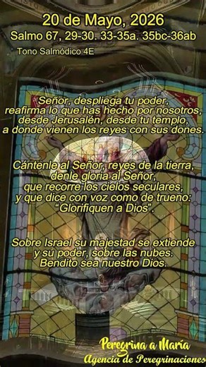 03 Responsorial Psalm Sung for Today Psalm Tone 4E for May 20, 2026