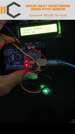 Arduino-Based Heart Rate Monitoring System Using Pulse Sensor and I2C LCD