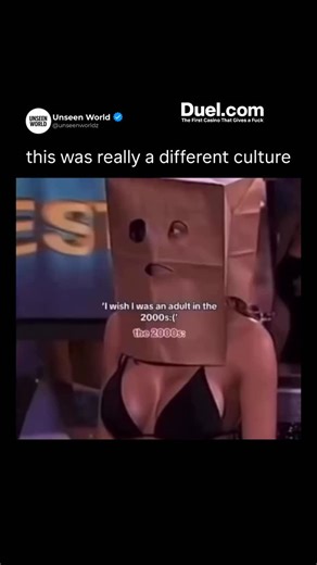 Unseen World on Instagram: "This moment came from The Man Show, where women wearing paper bags over their heads were judged solely on their bodies before revealing their faces — a segment called the “Butterface Contest.” What was once broadcast on national television is now a shocking reminder of how drastically social values, humor, and respect have evolved. It wasn’t just “different times” — it was a different culture entirely."
