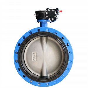 [Hot Item] API609 Turbine Type Double Flanged U Type Stainless Steel Butterfly Valve for Marine
