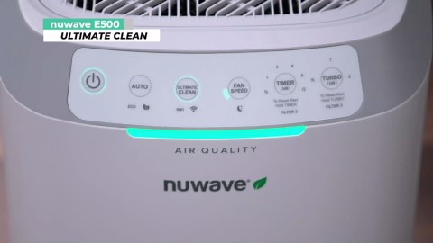 Nuwave Oxypure Zero Air Purifier with Washable Reusable Filters for Large Room | Smart Air Cleaners 99.9% Removal 0.1 Micron Particles | Dual Odor Sensor, Sleep Mode, 6 Fan Speed & Timer, App Control