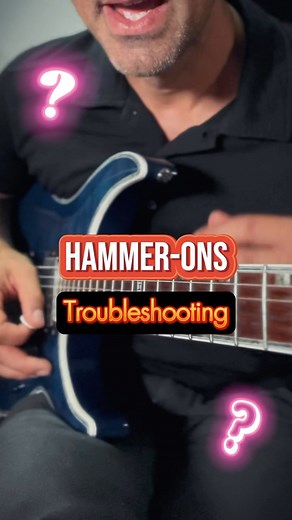 Hammer-on help is here! Here is troubleshooting in case you do not get any sound out of your hammer-ons. / @kristoferdahl1 #guitarlesson #beginner #legato #hammeron #electricguitar | GMC Guitar Lessons