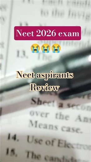 neet 2026 exam review #neetaspirents #neet #aiims