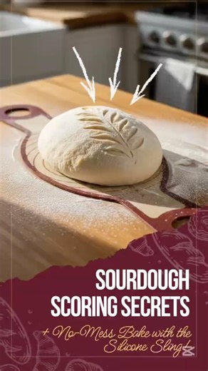 Sourdough Scoring Secrets 🔪 + No-Mess Bake with the Silicone Sling!