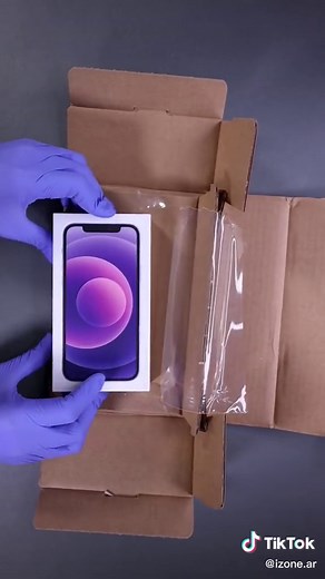 Unboxing iPhone 12 purple #asmr #unboxing #iphone12
