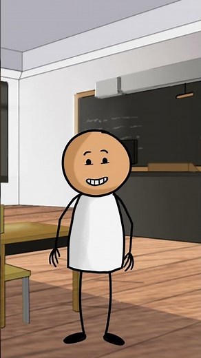 "2D Animated School Adventures | Funny Student Cartoon"