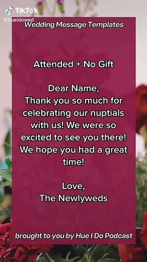 Wedding Thank You Card Message Ideas