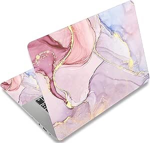 17 17.3 Inches Laptop Skin Sticker Netbook Skin Sticker Personalized Reusable Notebook PC Art Protector Cover Case by AORTDES (Colorful Marble)