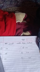 Find the Least Common Multiple (LCM) of the following numbers u... | Filo