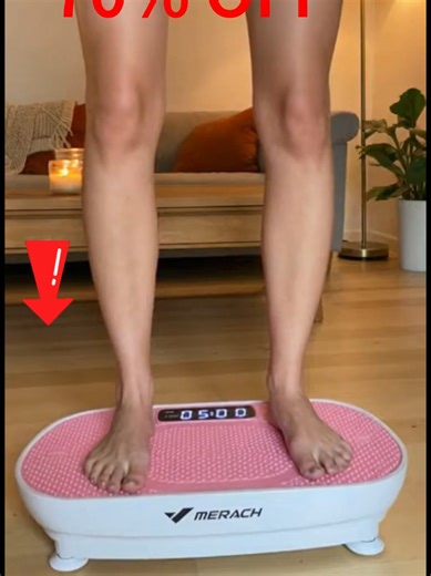 Merach vibration plate delivers a low-impact full body workout and daily lymphatic support in one slim, compact machine, perfect for home fitness and lazy-girl workouts. With up to 50 vibrations per second, multiple speeds, and easy controls, this Merach vibration plate helps boost circulation, muscle activation, and energy in just 10 minutes a day. Ideal for small spaces, it slides under the bed when not in use while still supporting a stable, comfortable workout experience for different fitnes