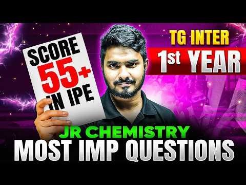 TG Inter 1st Year Chemistry ImportantQuestions 2026 | Chapter-Wise MostExpected IPE Questions