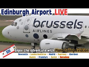 🔴Watch the PLANES LIVE at Edinburgh Airport🔴 Real-Time plane spotting up-close landing and take-offs