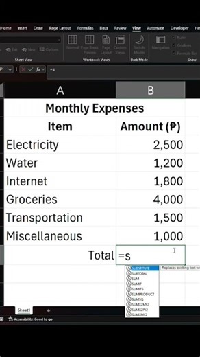 Paano gamiting ang SUM function?