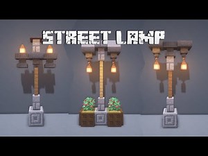1.16 Minecraft Building Tips - 3 Street Lamp Designs