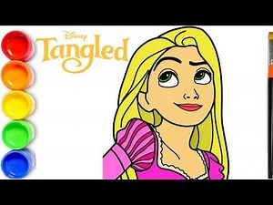 How to Draw Rapunzel from Tangled | Disney Princess | Princess Rapunzel
