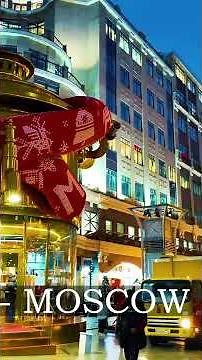 Old Arbat Street Moscow Winter Night | Christmas Walking Walking Tour Moscow ❄️ #moscowwalking