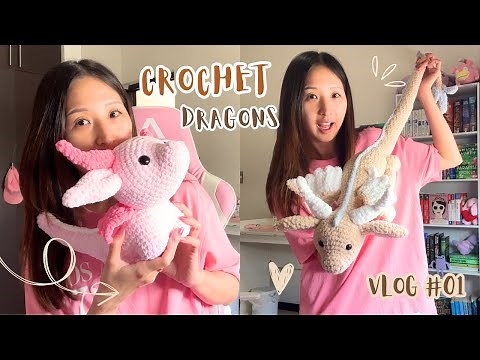 Crochet dragons with me! A week of making the cutest dragons