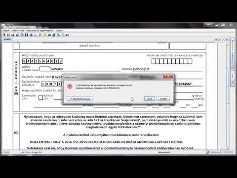 Adóbevallás 2016 - 15NY31-es adóbevallás nyomtatvány letöltése, telepítése, kitöltése, benyújtása