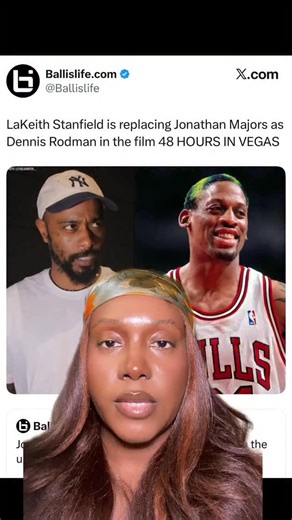 Latasha on Instagram: "LaKeith Stanfield replaces Johnathon Majors for new Dennis Rodman movie! #lakeithstanfield #dennisrodman #newmovie #movietrailer #nbafinals"