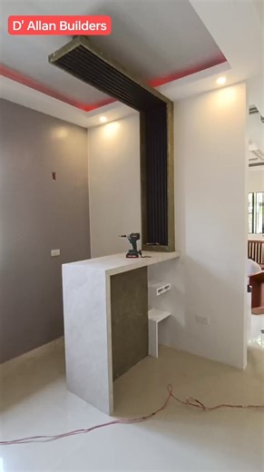 9.9K views · 58 reactions | Bar Counter Aesthetic Design | D' Allan Builders | Facebook