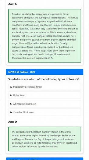 Forest types and distribution in India
