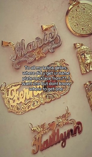Where to Find Name Plate Necklaces for Latinas