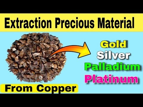 Extraction Precious Material from Copper / Gold Recovery /Palladium and Platinum Recovery #gold