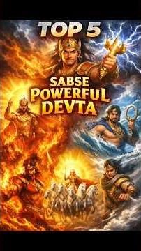 Top 5 Sabse Powerful Devta in Hindu Mythology⚡| Indra vs Surya vs Vayu vs Varun vs Agni#devta #hindu
