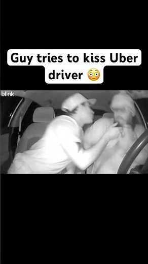 GUY TRIES TO KISS UBER DRIVER! 😳 #shorts
