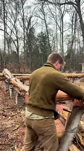 14K views · 135 reactions | Building a Log Cabin by Hand Part 10! We stack and stack! The Log cabin keeps getting higher! Like and follow for more! #logcabin #cabin #handtools #bushcraft #rdr2 #cabinlife #countrytactical #lumberjacks | Happylife Bushcraft | Facebook