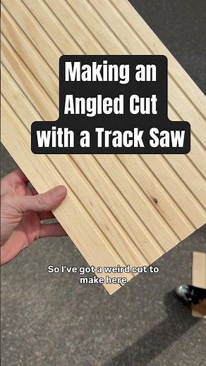 Making an Angled Cut with a Track Saw