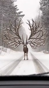 A stylized depiction of a reindeer in winter This video presents a stylized visual representation inspired by reindeer anatomy. It is an artistic interpretation created for visual and educational purposes, not a depiction of real wildlife conditions. | 𝓶𝓸𝓸𝓭 𝓭𝓮 𝖈𝖆𝖑𝖑𝖊