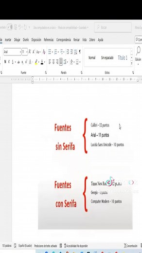 Tamaño y Tipo de Letra en Normas APA 7ma Edición