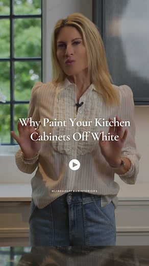 230K views · 1.4K reactions | Thinking about a paint refresh? Comment “paint” and I’ll send you our free paint guide. If you’re going for a white kitchen, pure white can feel a little too stark. Off-white softens the look, creating a warmer, more inviting atmosphere and it plays beautifully with natural stone, wood tones, and mixed metals. | Linda Hoffman Interiors | Facebook