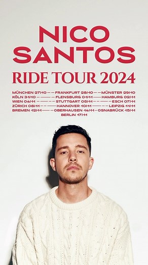 NEUE SHOW DATES 2024 ❤️ Vorfreude wird umso größer!! In diesem Sinne - Cheers! | Nico Santos