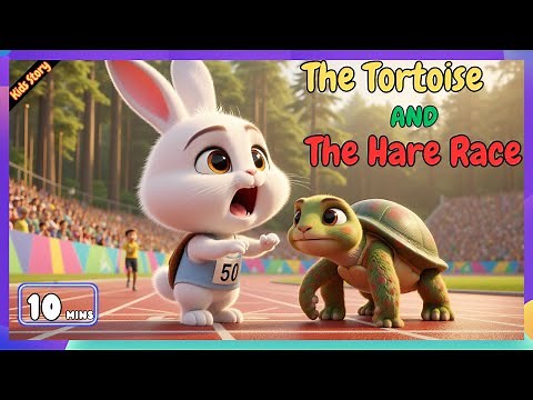 Fable:🐢🐇The Tortoise and the Hare Race| Bedtime Story for Kids| Read Aloud & Animated