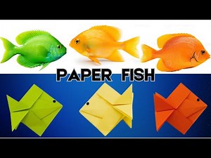 Easy Paper Fish Craft for Kids | Step-by-Step Origami Fish | Fun Paper Crafts for School