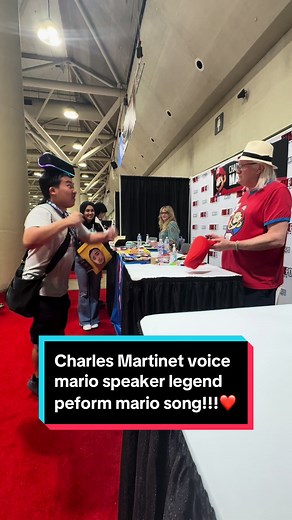 Charles Martinet Voice Mario in Speaker Legend Performance