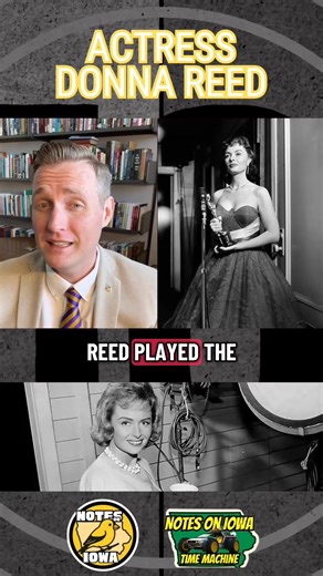 Iowa Time Machine ⏰: On January 27, 1921, Academy Award-winning actress Donna Reed (Donna Belle Mullenger) was born on a farm near Denison. After high school graduation, Reed went on to truly live an extraordinary life while starring on the silver screen. Born the oldest child in a Crawford County farm family, Reed attended the local Methodist church and Denison public schools. Reed played the lead in a school play and was voted ‘Campus Queen’ during her senior year. Hoping to become a teacher b