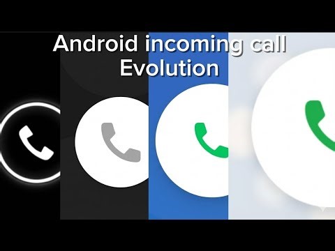 Android 1.5 - Android 16 incoming call Evolution