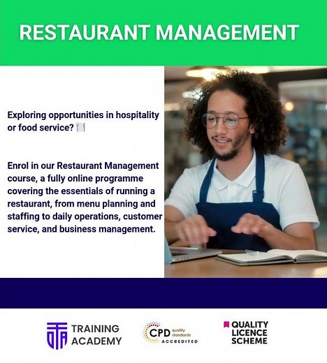 Restaurant Management | Online Course by Online Training Academy #onlinetrainingacademy
