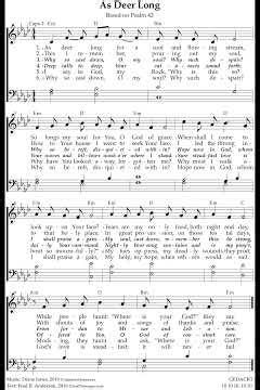 As Deer Long - Psalm 42 GEDACKT - Treasury 128