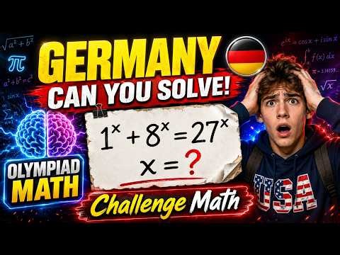 Germany | Nice Olympiad Math Problem | Can You Solve This ? | Challenge Math