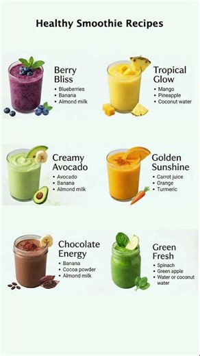 6 Easy and Healthy Smoothie Recipes