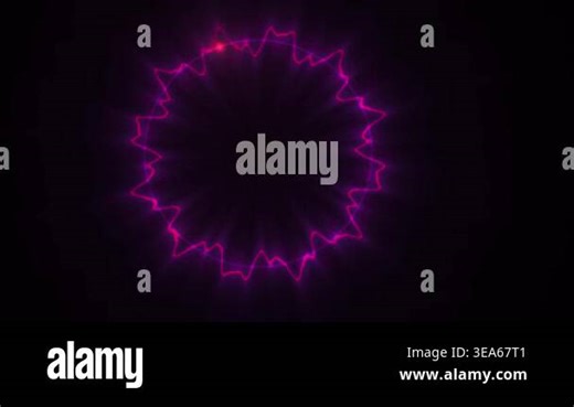 Pulsing neon purple ring light abstract motion background Stock Video Footage - Alamy