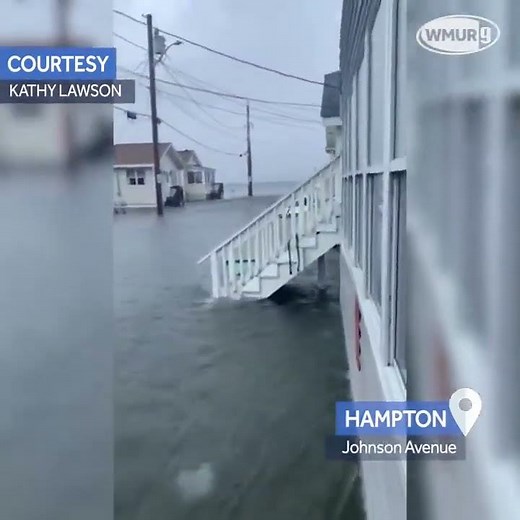 Hampton sees flooding at high tide as storm moves through
